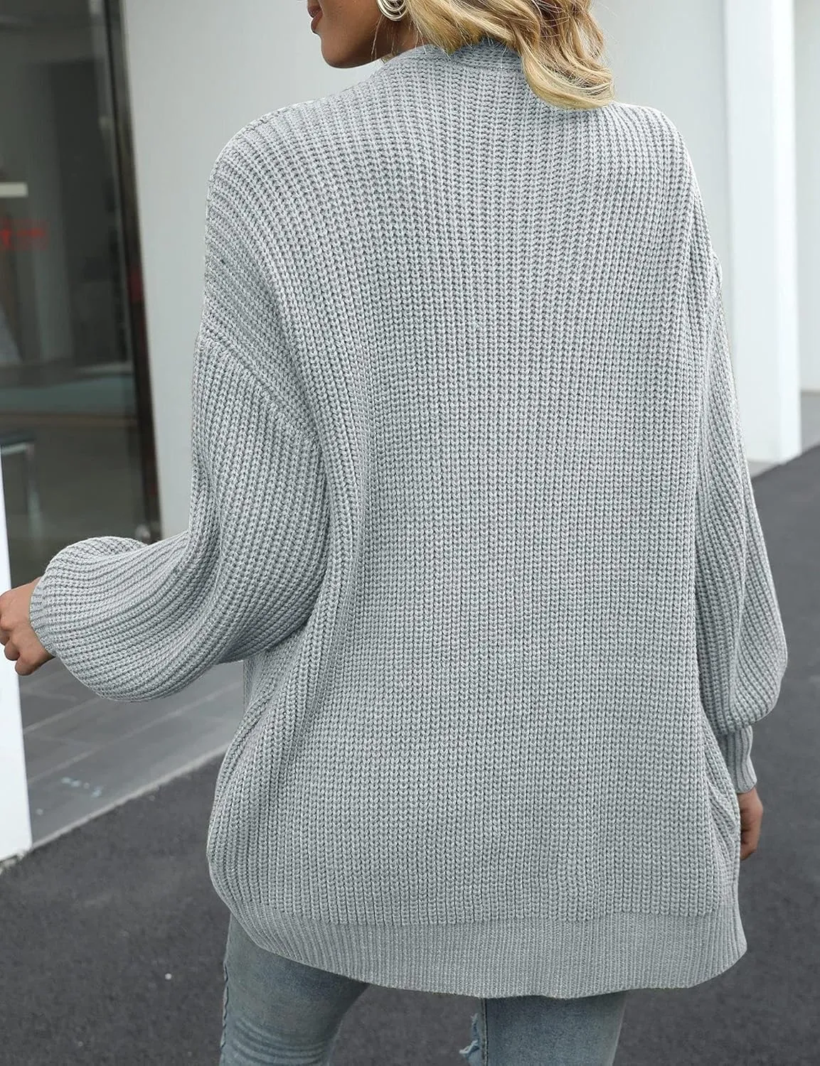 2023 Women's Chunky Cardigan Knit Oversized Cardigan Wool Sweater