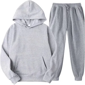 2Pcs Outfits Men's And Women's Sports Tracksuits Long Sleeve Pullover Hoodies,2024 Tall and Big Mens Winter