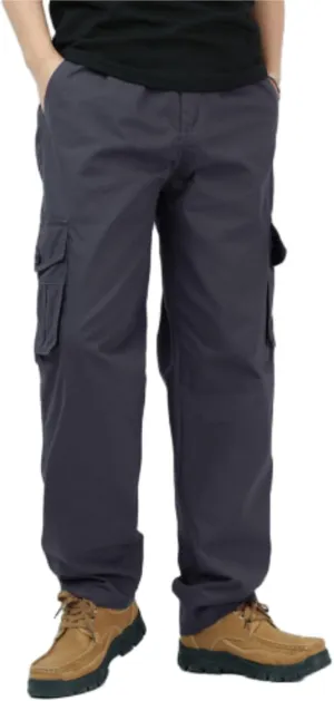 Adorlina Flex Cargo Pants for Mens with 6 Pockets, Flexrover - Ultra Comfort Flex Fit Multi-Pocket Durable Pants