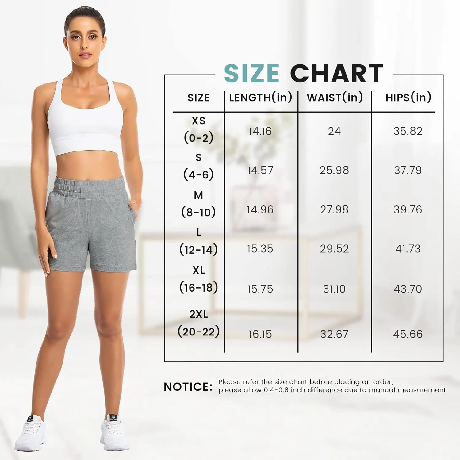 Benirap Womens Shorts Quick-Dry Running Shorts Sports Layer Elastic Waist Workout Athletic Shorts with Zipper Pocket 2"
