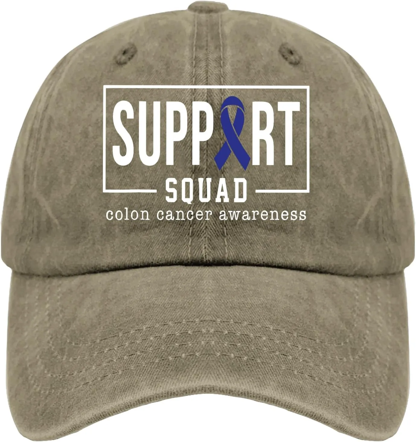 Colon Cancer Awareness Supporters Colorectal Cancer Mens Baseball Cap Low Profile Caps for Womens Pickleballb Hat Trendy