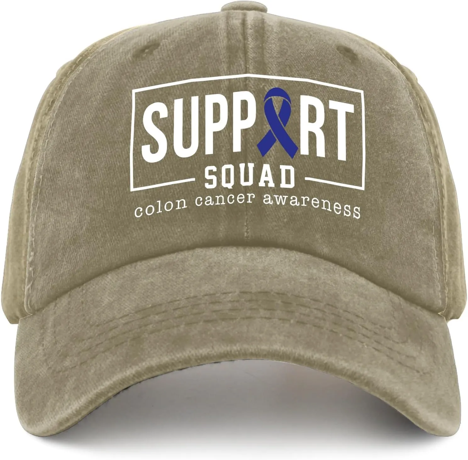 Colon Cancer Awareness Supporters Colorectal Cancer Mens Baseball Cap Low Profile Caps for Womens Pickleballb Hat Trendy