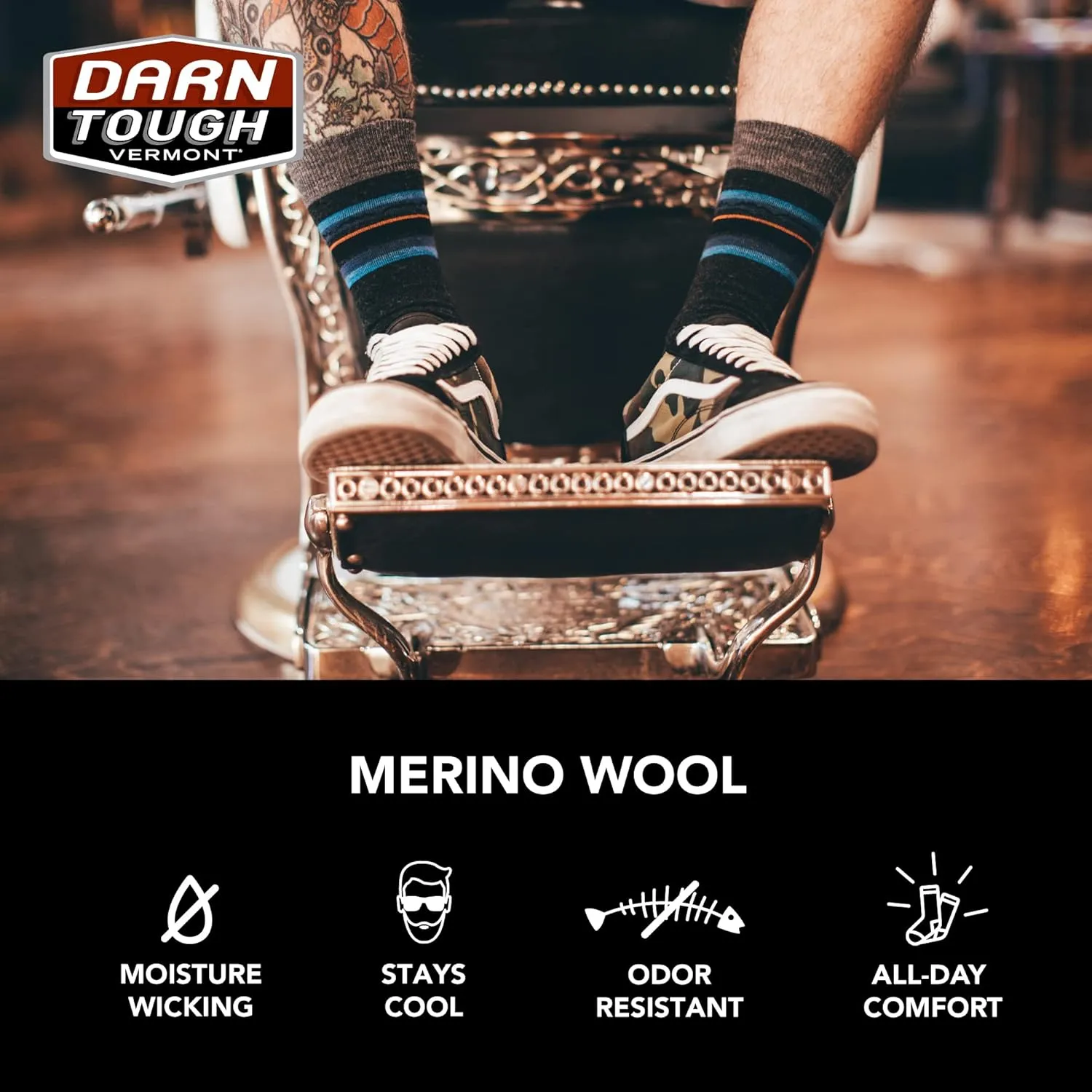 Darn Tough Men's Cabana Crew Lightweight Sock (Style 6097)
