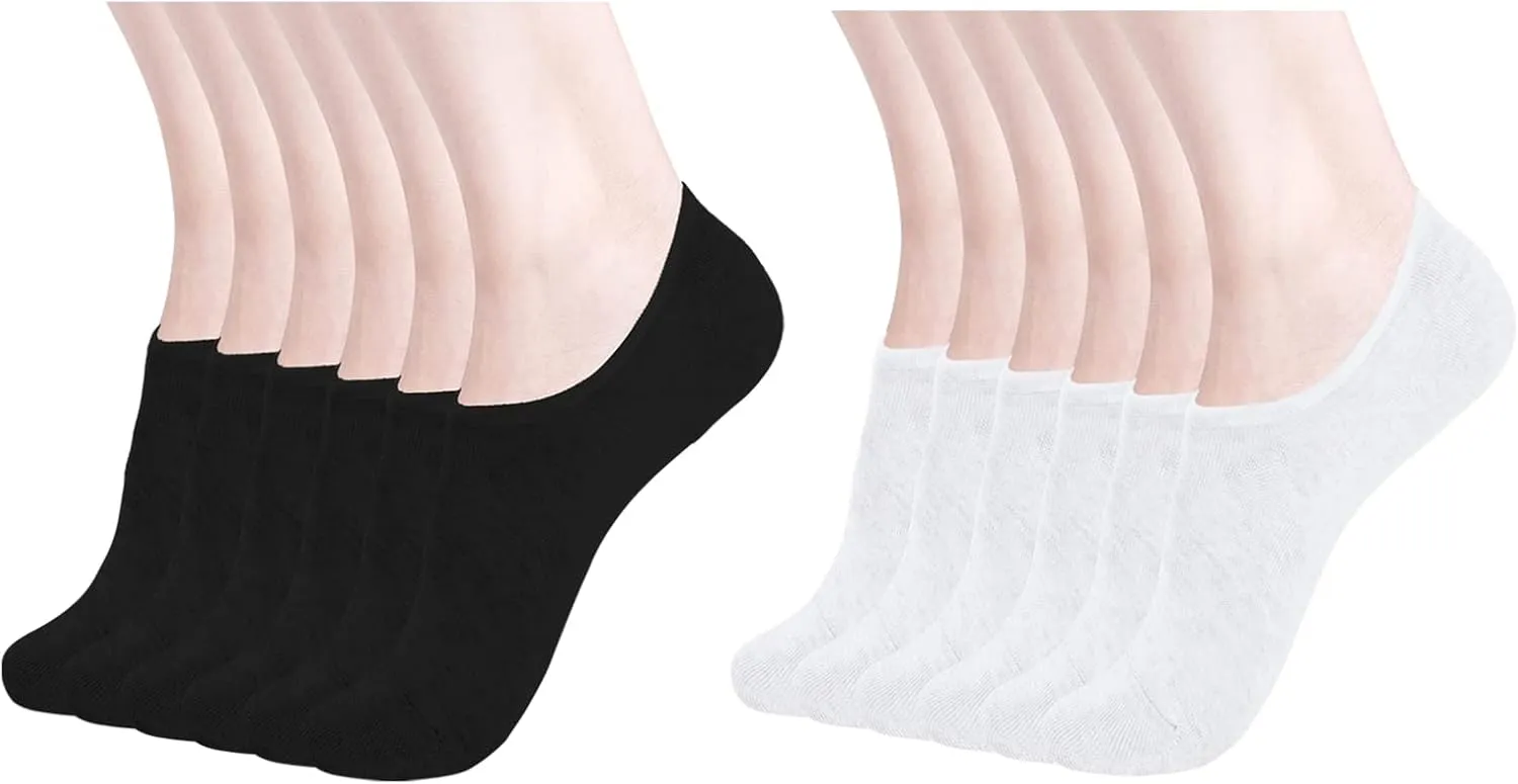 DIBAOLONG 12 packs Women's No Show Socks