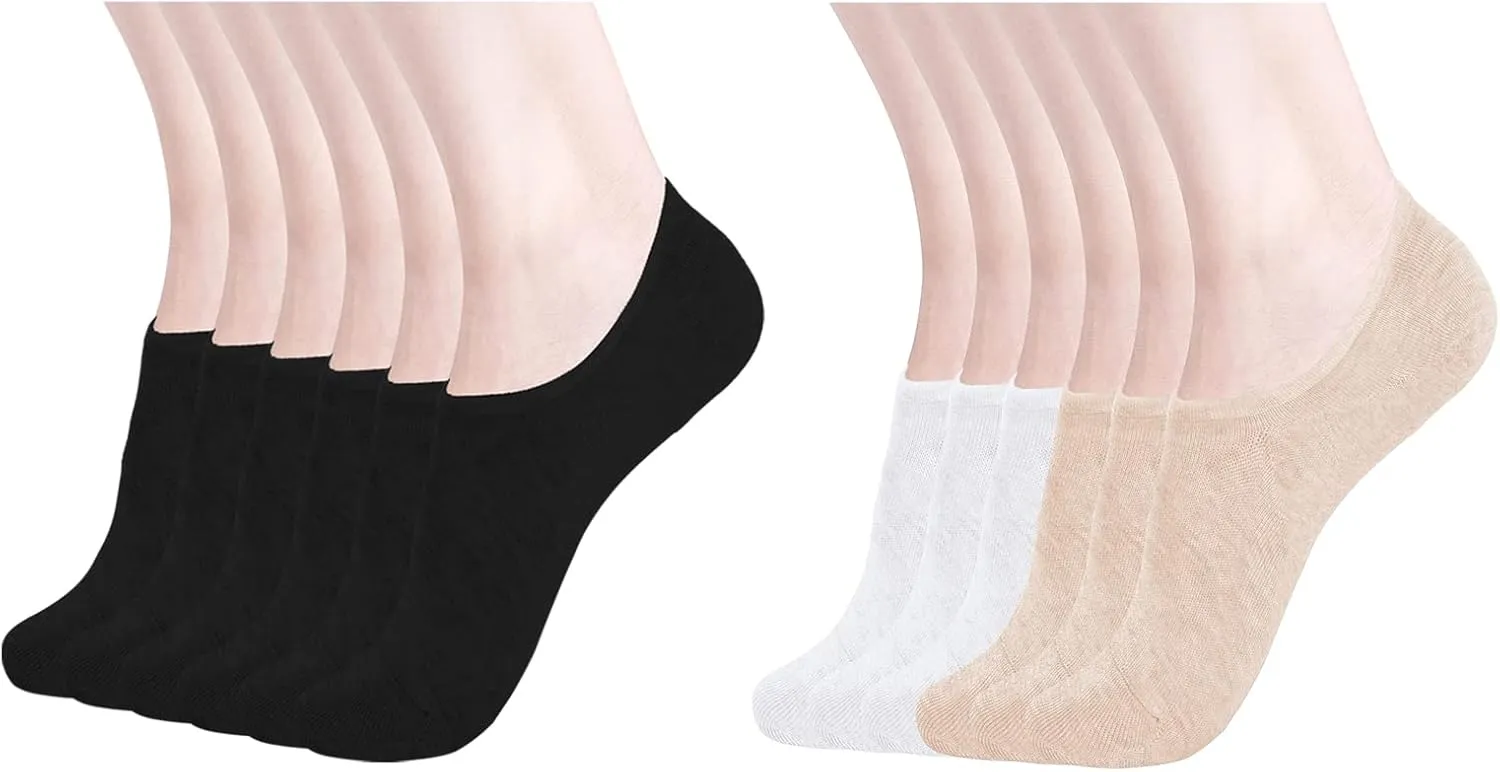 DIBAOLONG 12 packs Women's No Show Socks