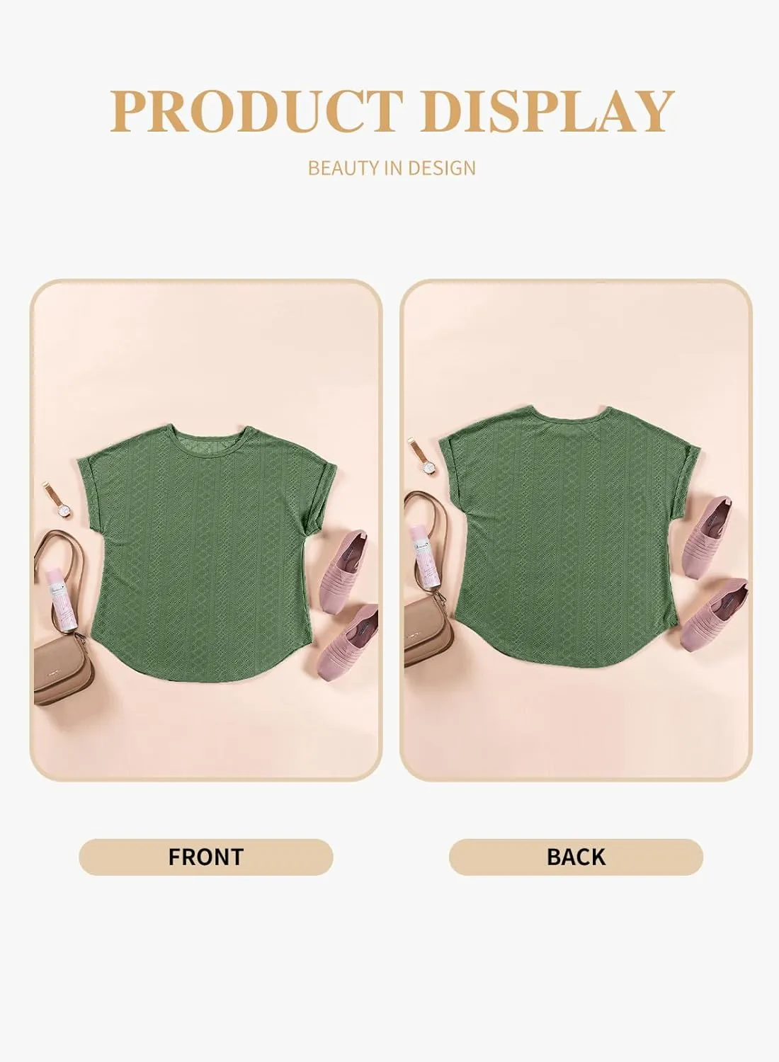 Eytino Women Plus Size Tops Short Sleeve Crewneck Casual Loose Summer Blouse Shirts(1X-5X)