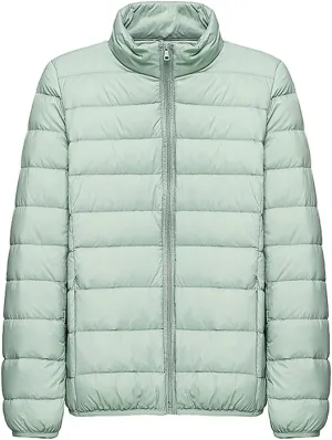 Fjnbbiot Women's Hiking Down Jacket Ultra Light Portable Duck Down Thermal Winter Coats Outdoor Camping Waterproof Puffer Jacket Wine Red 3XL
