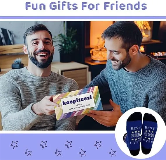Gift Idea for Him Her- Funny Socks Gifts for Sister Daughter Son Brother Mom Boys Girls