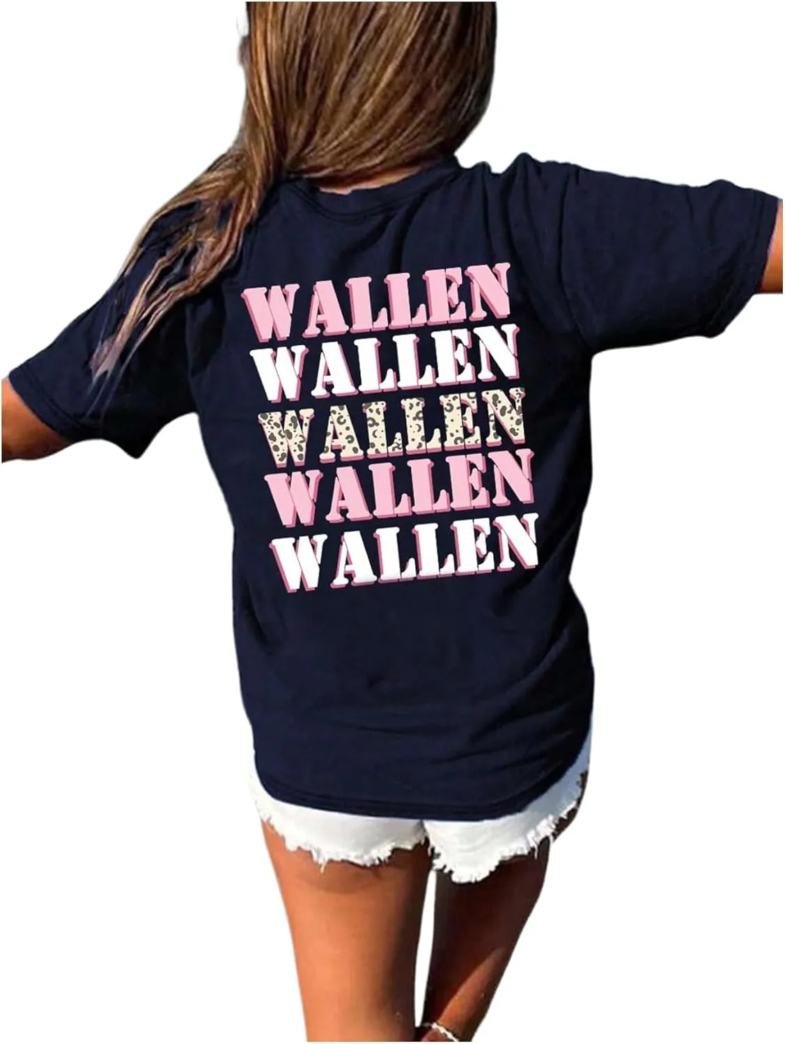 Girl's Floral Graphic Print Cute T Shirts Crew Neck Short Sleeve Clothes Loose Summer Cute Tops for Girls