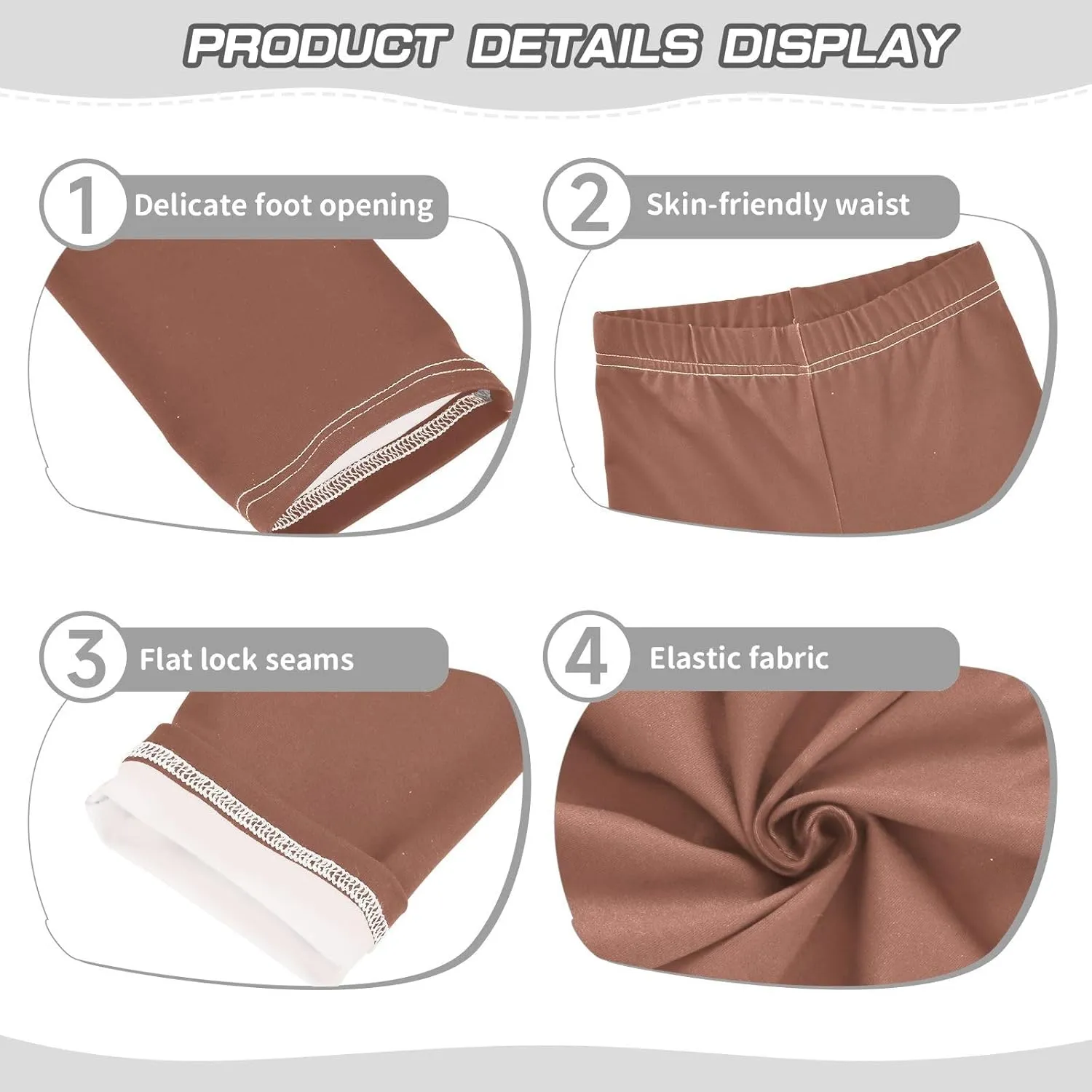 Girls Leggings Solid Toddler Footless Yoga Dance Pants Stretch High Waisted Leggings Size 4T -10Y