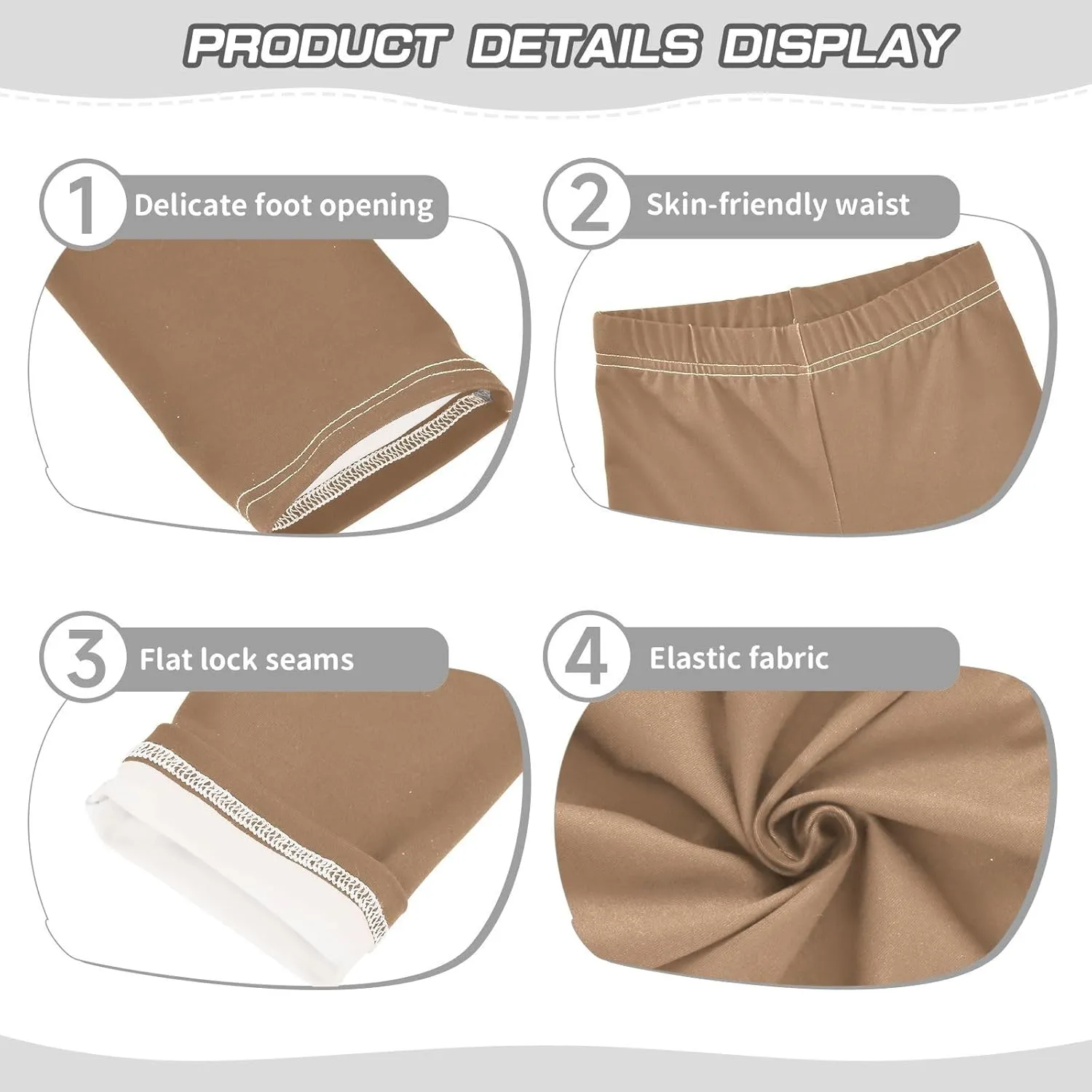 Girls Leggings Solid Toddler Footless Yoga Dance Pants Stretch High Waisted Leggings Size 4T -10Y