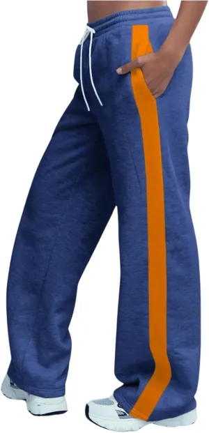 GORGLITTER Women's Low Rise Wide Leg Baggy Sweatpants Elastic Waist Straight Leg Loose Trousers Pants