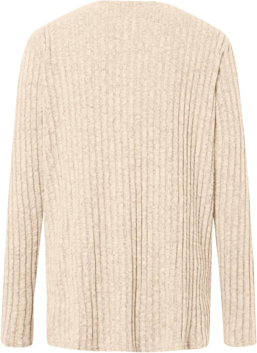 iLH Women 2024 Autumn Mid Long Cardigan Top Casual Long Sleeve V Neck Knitted Sweater Cardigans Loose Coat for Women