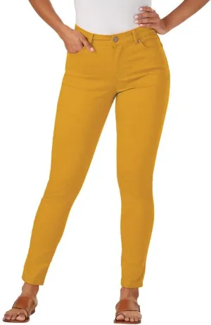 K. Jordan Womens Highrise Colored Stretch Skinny Jeans