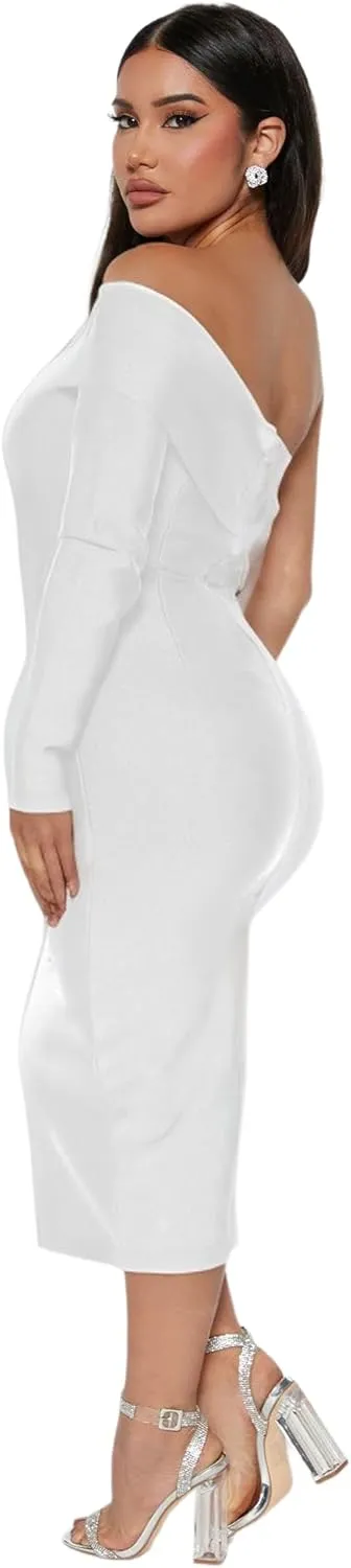 LightlyKiss Women's Bodycon Wedding Guest Dress Formal Cocktail Party Evening Dresses