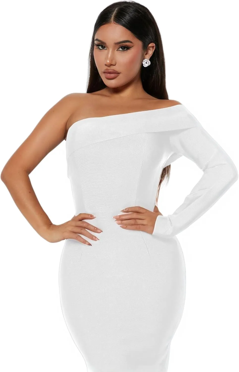 LightlyKiss Women's Bodycon Wedding Guest Dress Formal Cocktail Party Evening Dresses