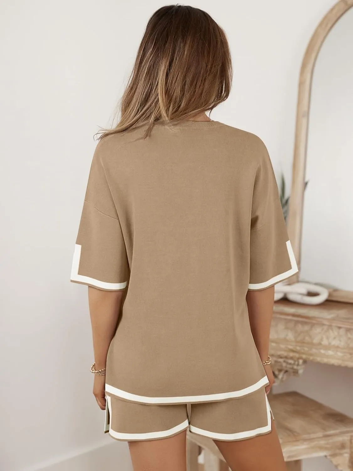 LILLUSORY 2 Piece Sets for Women Summer 2025 Two Piece Matching Lounge Sets Short Casual Outfits Cute Vacation Clothes