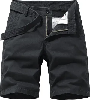 Men's Military Cargo Jean Trunk Outdoor Twill with Pockets Shorts Relaxed Fit Elastic Camo Short Pant
