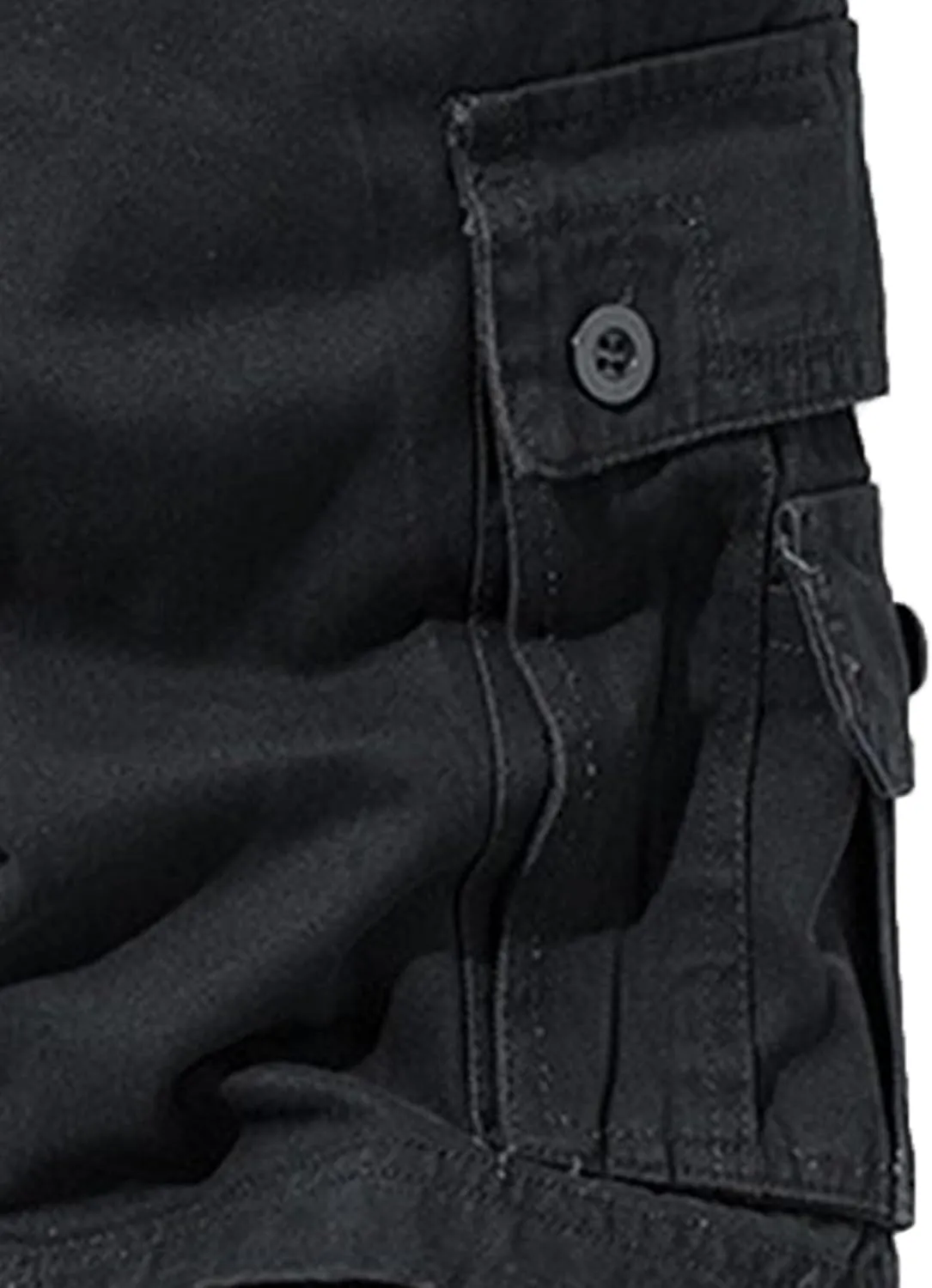 Men's Military Cargo Jean Trunk Outdoor Twill with Pockets Shorts Relaxed Fit Elastic Camo Short Pant