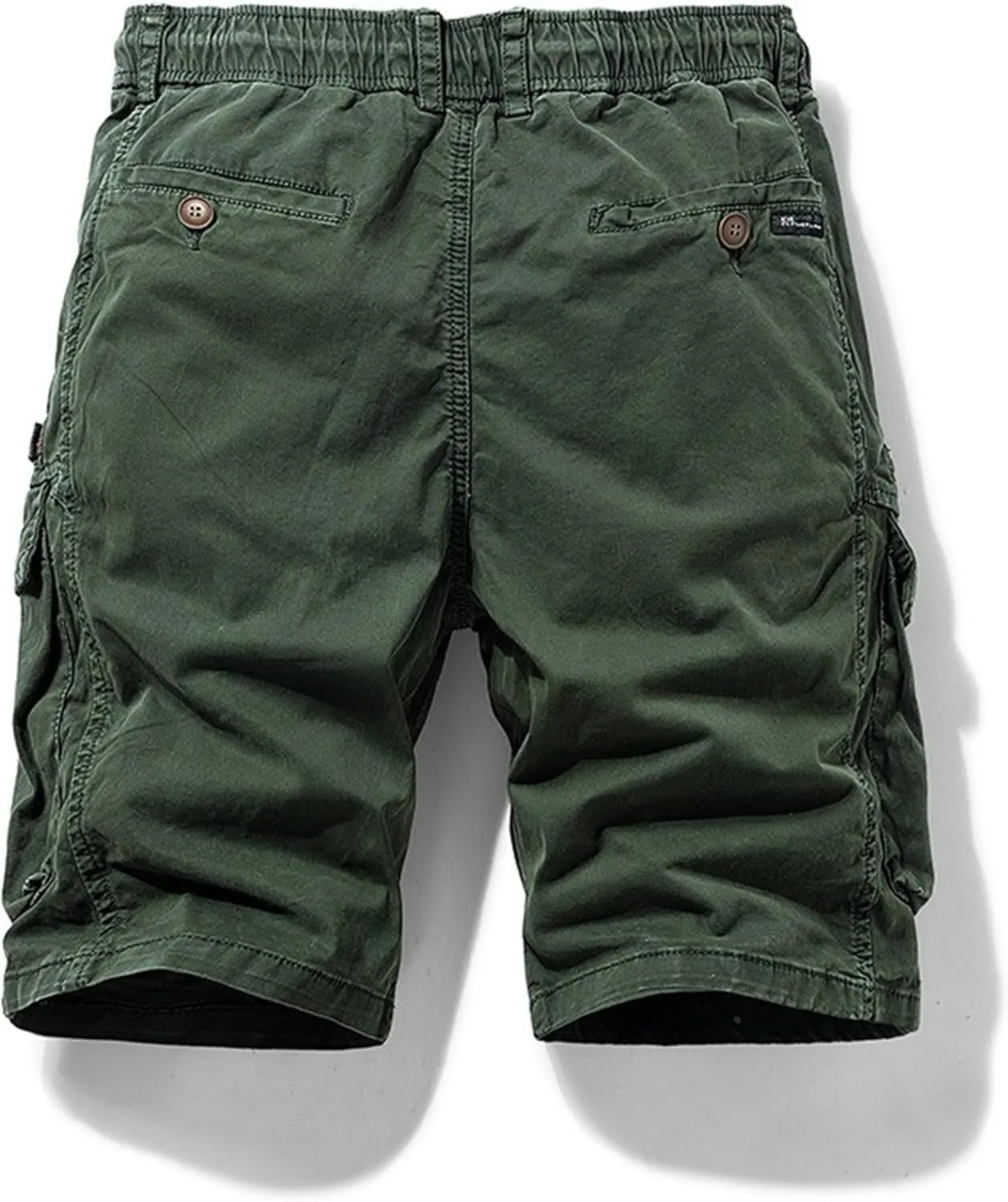 Men's Relaxed Fit Outdoor Jean Trunk Cotton Twill Lightweight Cargo Shorts Zipper Pockets Solid Hiking Short Pants