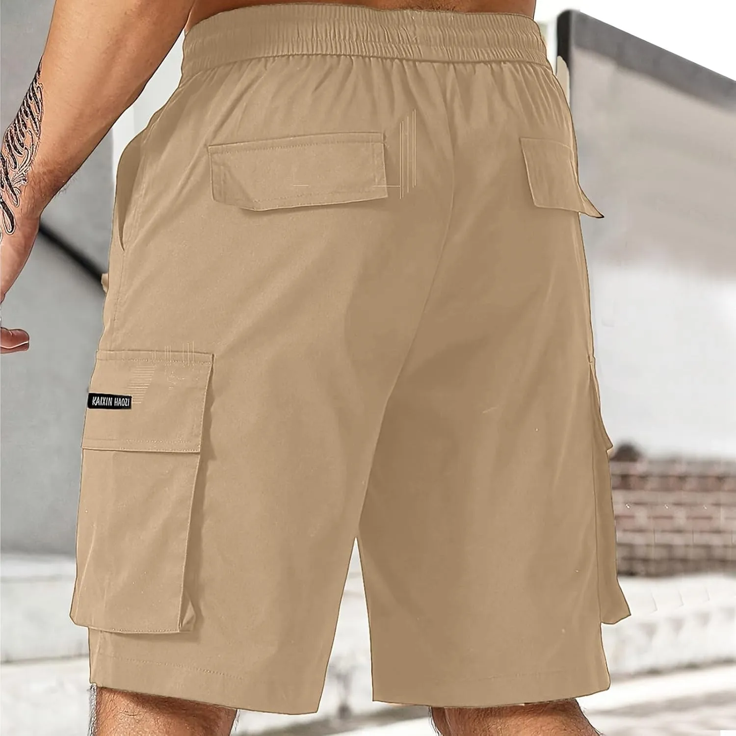 Men's Retro Jogger Shorts Loose Fit Straight Leg Summer City Walk Style