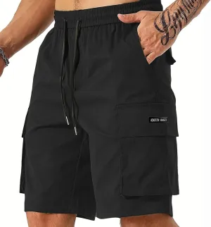 Men's Retro Jogger Shorts Loose Fit Straight Leg Summer City Walk Style
