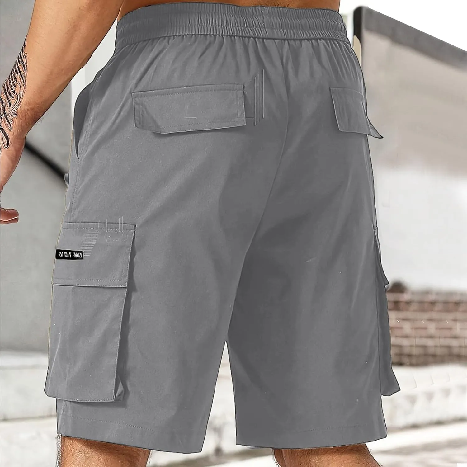Men's Retro Jogger Shorts Loose Fit Straight Leg Summer City Walk Style