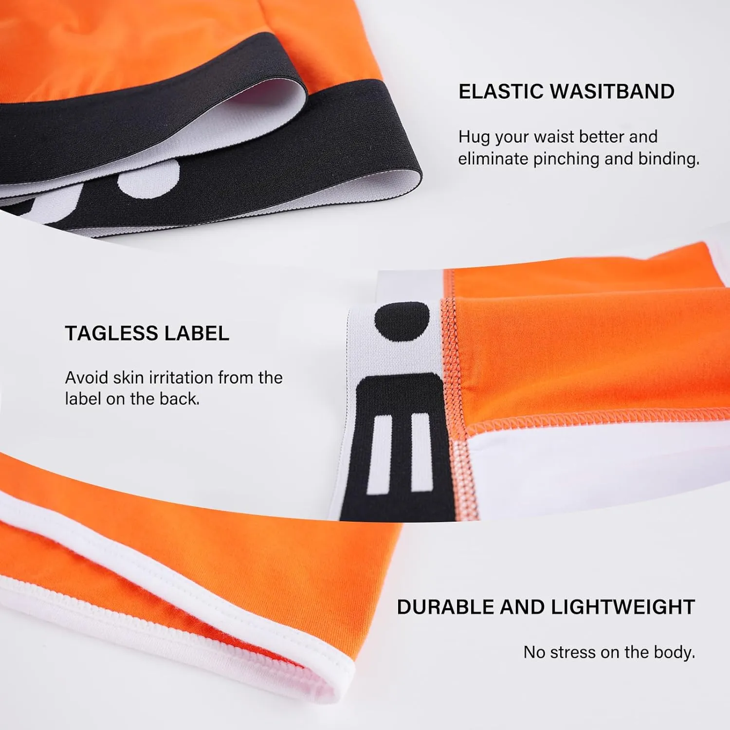 Mens Trunk Underwear Low Rise Boxer Briefs for Men Comfort Moisture-Wicking Pouch Underwear 3 Pack