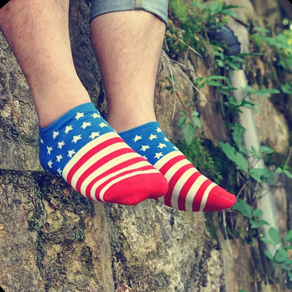 Namcyanly American Flag Socks for Men or Women USA Flag Kids Crew Socks Low Cut Ankle Socks for Boys Girls Baby Toddler Child