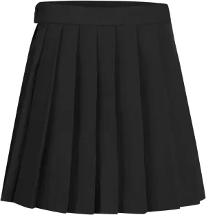 Pleated Skirt for Women Girls Cute Mini Skirt Comfortable High Waisted A Line Skirt Casual Solid Color School