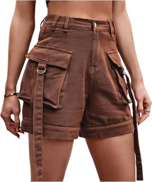 POHADON Jean Shorts for Women 2025 Trendy Y2k Jorts High Waisted Utility Summer Cargo Denim Shorts with Pockets