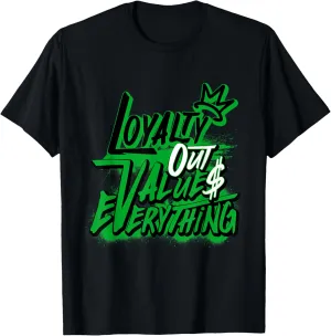 Retro Pine Green 3s Shoes Loyalty Out Value 3 Pine Green T-Shirt