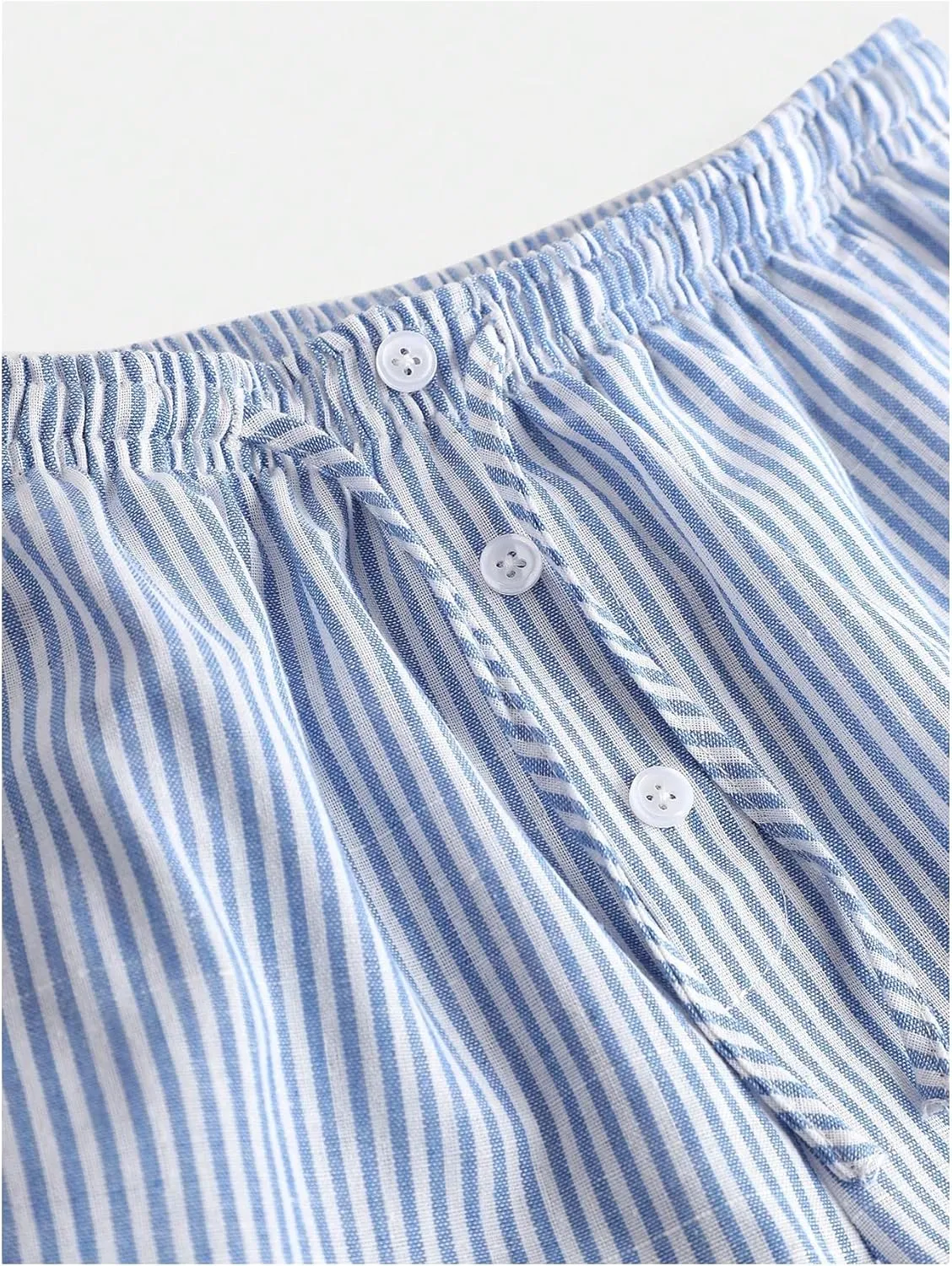 SHENHE Girl's Linen Low Waisted Drawstring Button Front Loose Long Pants Casual Boho Trousers