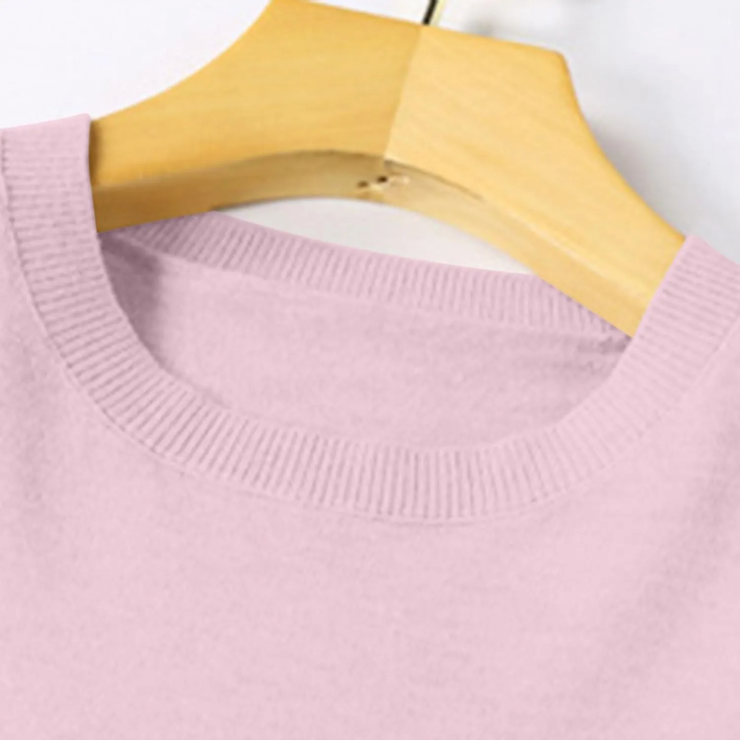 Sweaters for Women Trendy Crewneck Knit Long Sleeve Sweater Loose Fit Casual Solid Warm Soft Pullover Winter Tops