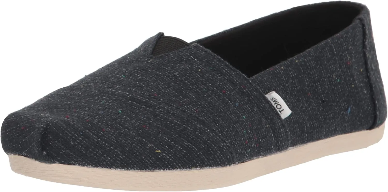 TOMS Women's Alpargata Recycled Cotton Canvas Loafer Flat