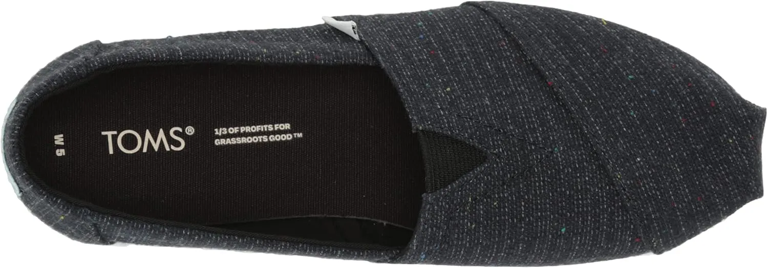 TOMS Women's Alpargata Recycled Cotton Canvas Loafer Flat