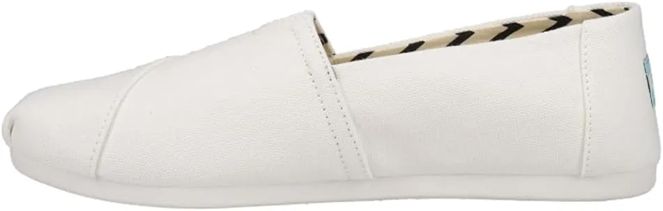 TOMS womens Alpargata Recycled Cotton Canvas