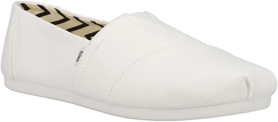 TOMS womens Alpargata Recycled Cotton Canvas
