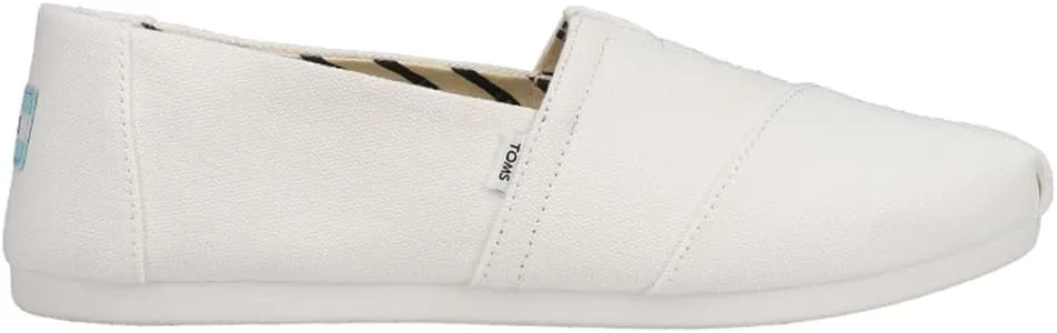 TOMS womens Alpargata Recycled Cotton Canvas