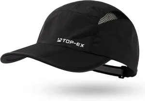 TOP-EX Oversized XL XXL Foldable Reflective Unstructured Design Running Breathable Cooling Quick Dry Baseball Caps