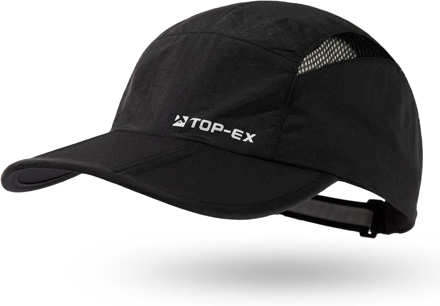 TOP-EX Oversized XL XXL Foldable Reflective Unstructured Design Running Breathable Cooling Quick Dry Baseball Caps