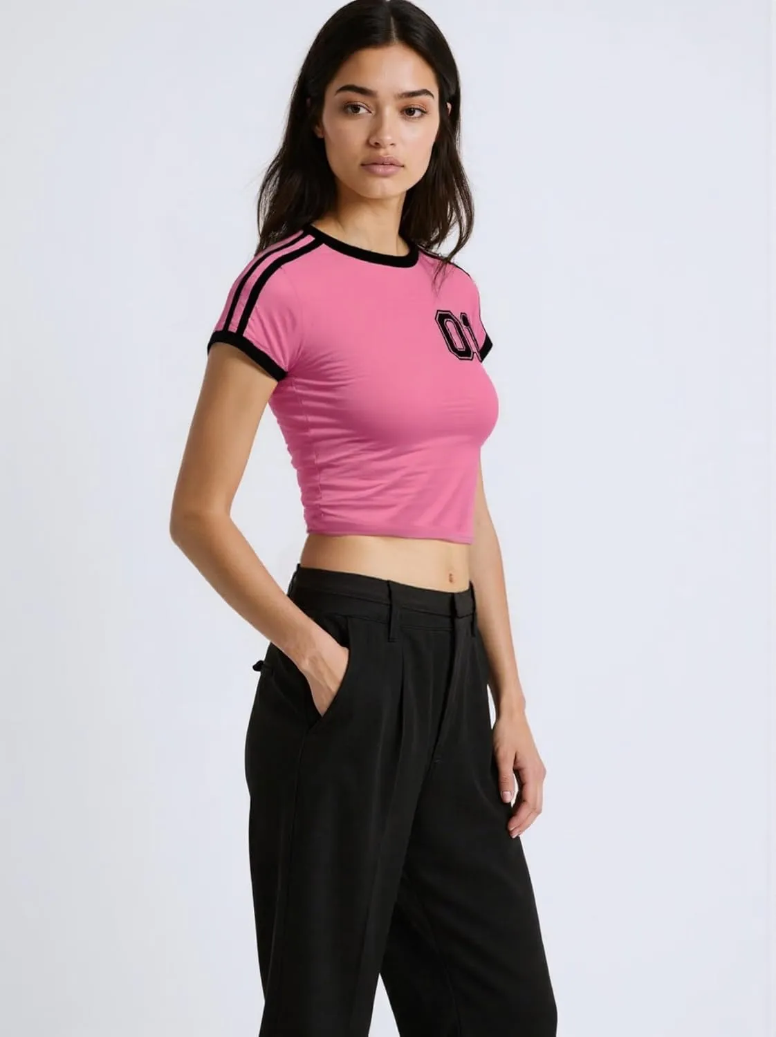 Vintage Graphic Baby Tees for Women Brazil Shirt Y2k Tops Mexico Crop Jersey 2000s Summer Going Out Tops