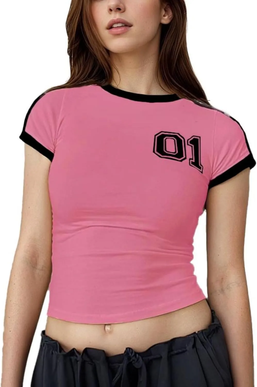 Vintage Graphic Baby Tees for Women Brazil Shirt Y2k Tops Mexico Crop Jersey 2000s Summer Going Out Tops
