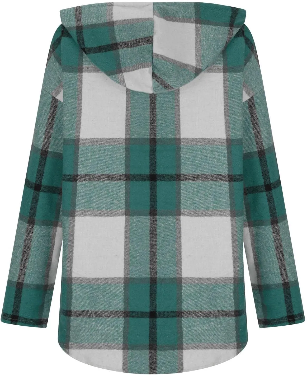 Women 2024 Plaid Hoodies Long Sleeve Drawstring Pullover Hooded Sweatshirts Loose Fit Blouses Tops Fashion Clothes