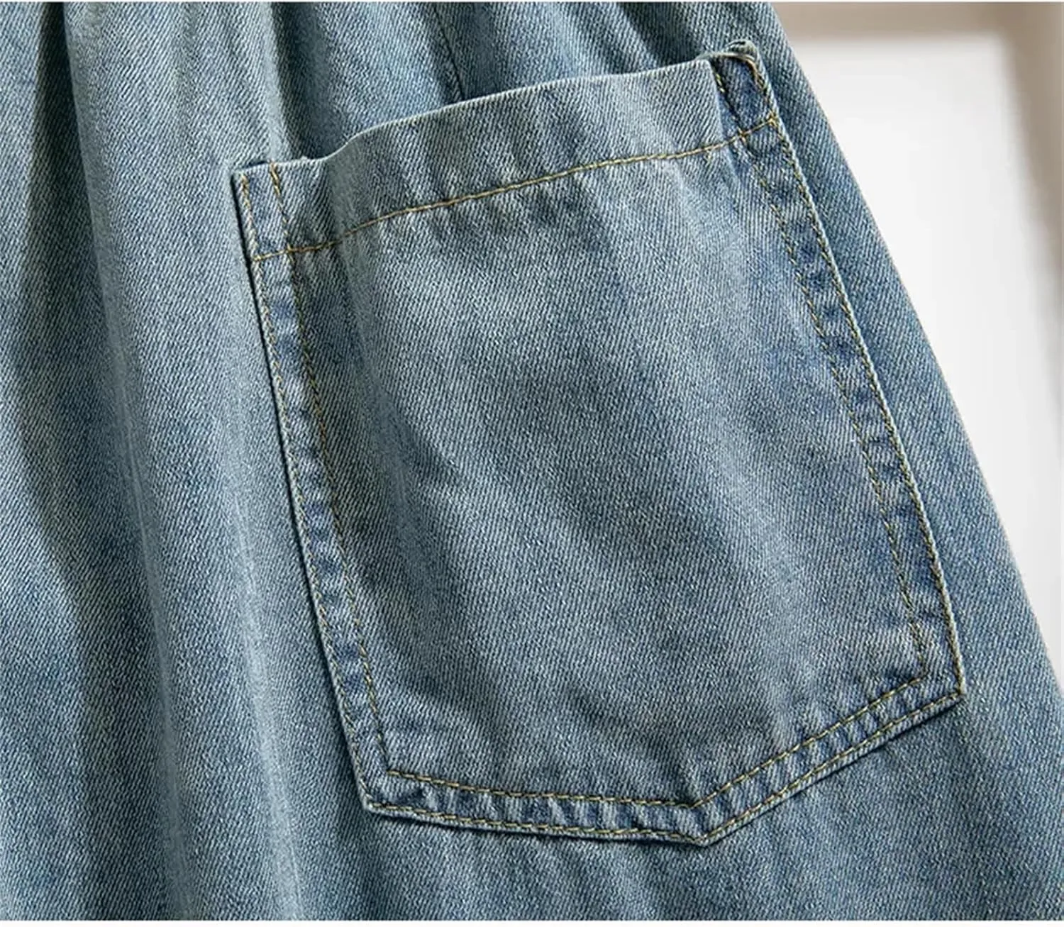 Women Button Front Denim Skirt Summer Casual High Waist A-Line Midi Jean Skirt