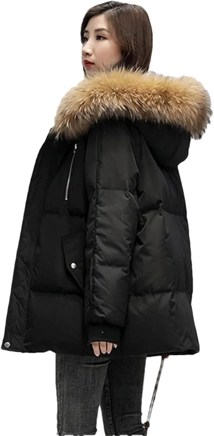 Women Short Puffer Parkas Coat Winter Loose Warm Elegant Down Jacket
