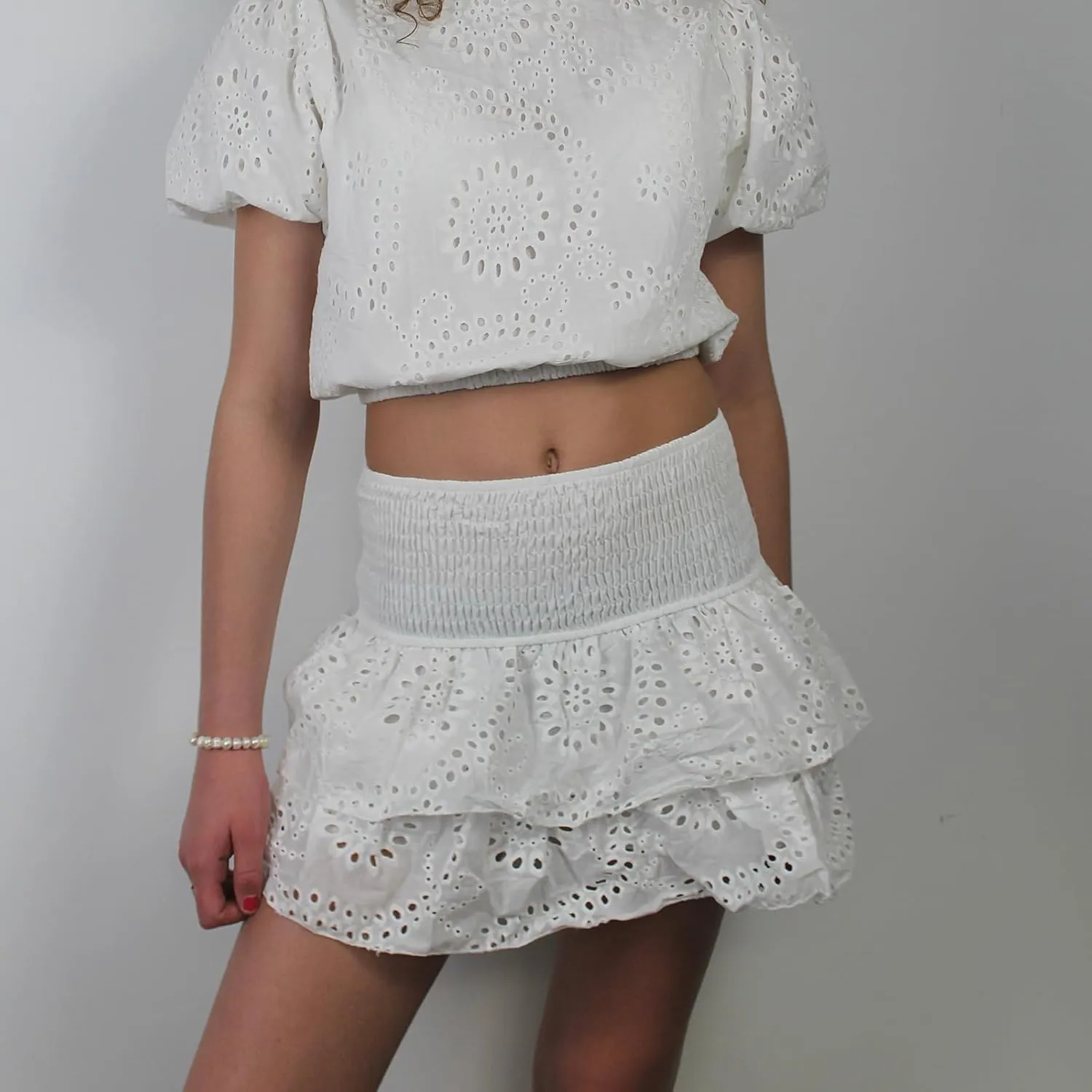 Women Y2k Lace Mini Skirts Low Waist Floral Pleated Short Skirts A Line Solid Color Going Out Short Skirts