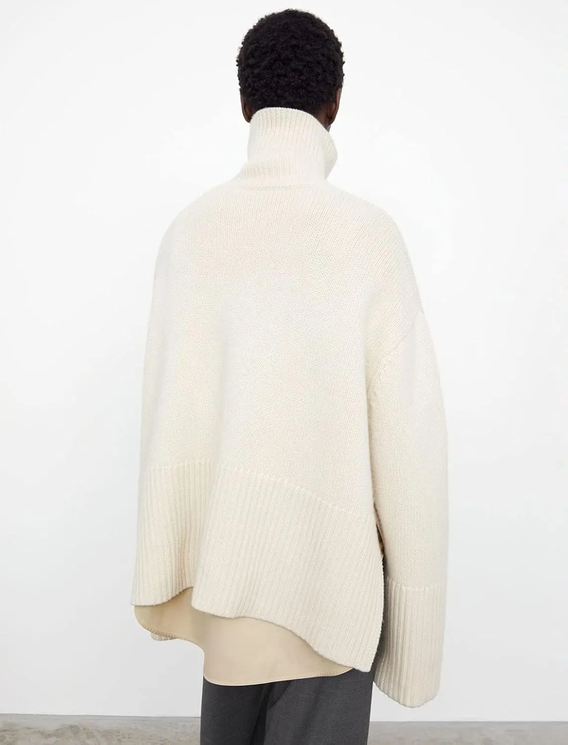 Women Y2K Turtleneck Striped Oversized Sweater Long Sleeve Color Block Poncho Sweater Fall Winter Pullover Jumper Tops
