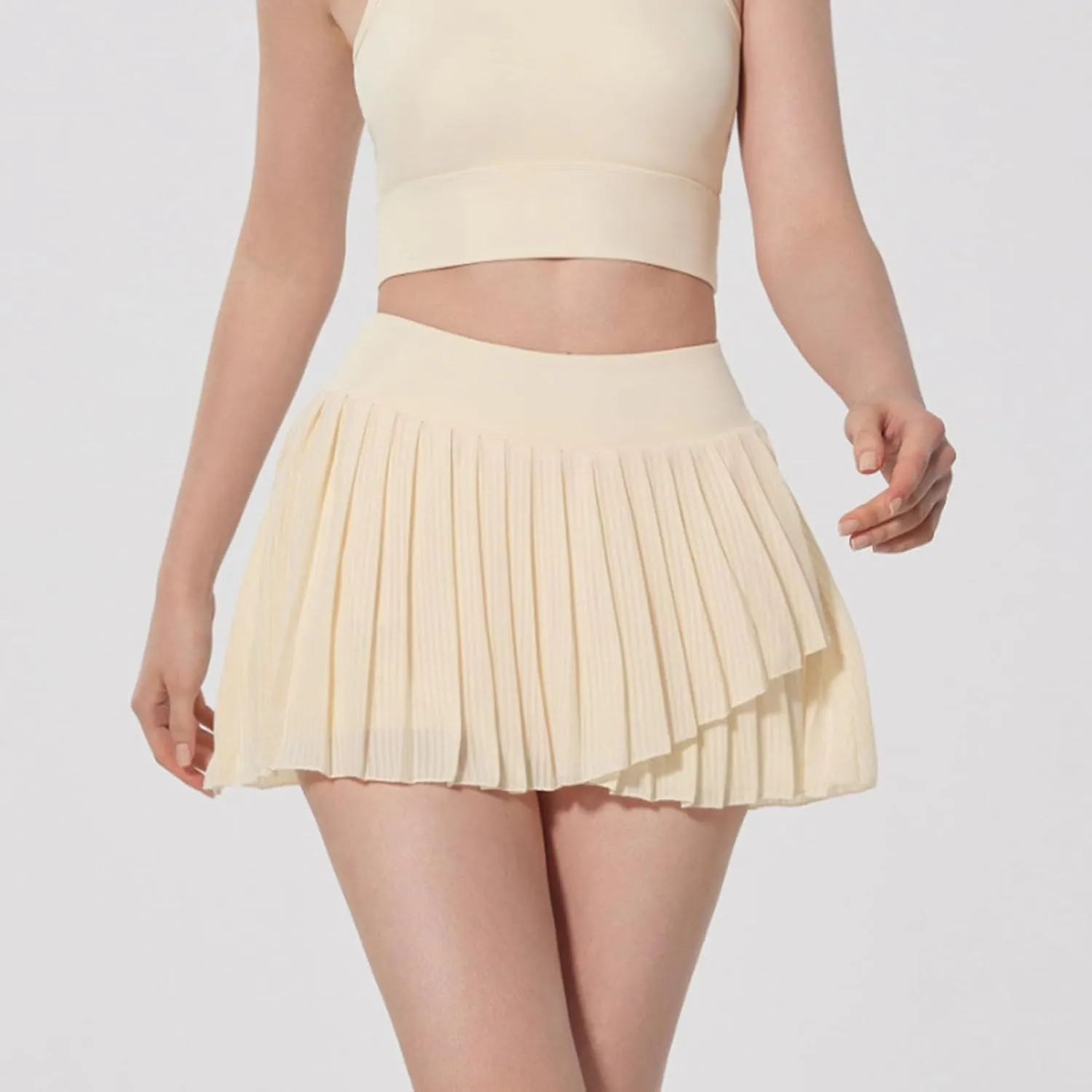 Womens Pleated Tennis Skirts with Pocket Shorts High Waisted Skorts Lightweight Golf Skirt Flowy Athletic Skort 2025