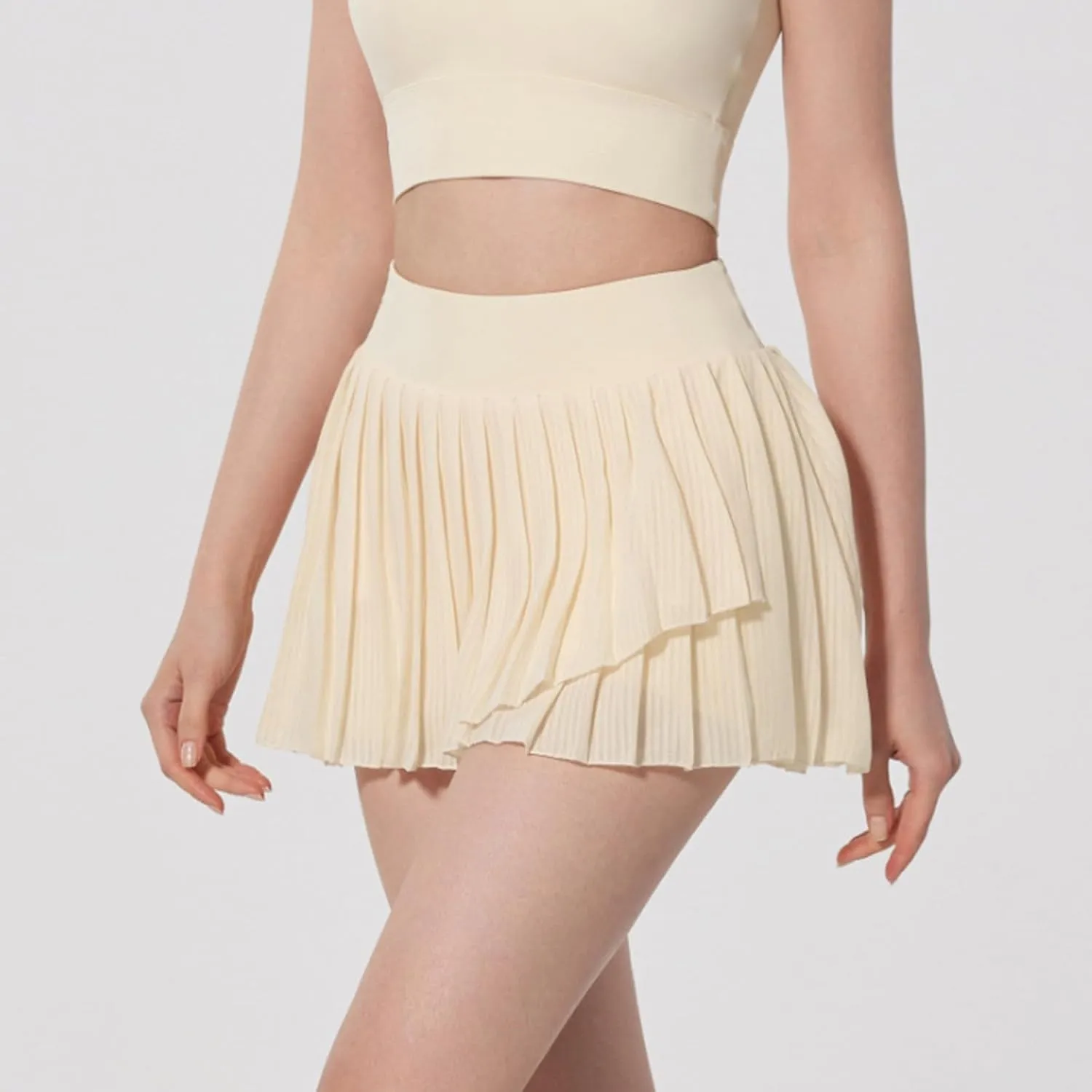 Womens Pleated Tennis Skirts with Pocket Shorts High Waisted Skorts Lightweight Golf Skirt Flowy Athletic Skort 2025